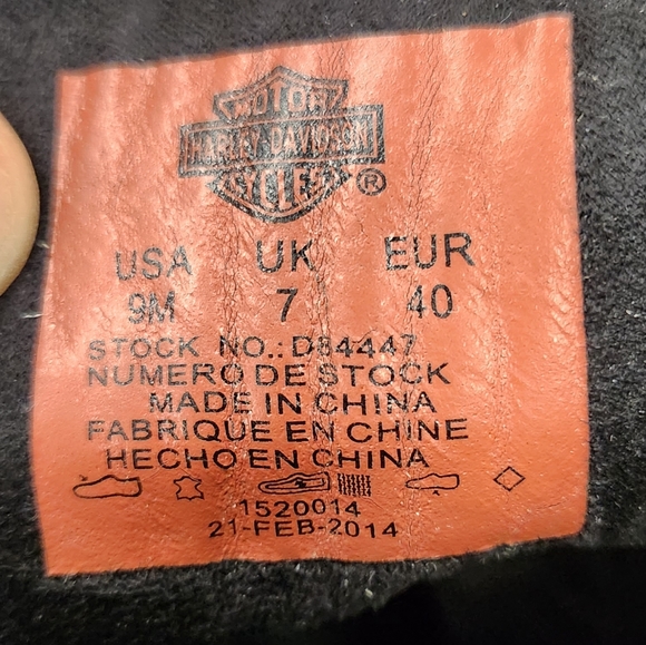 Genuine Harley-Davidson Ladies Leather stilettos - Picture 10 of 10